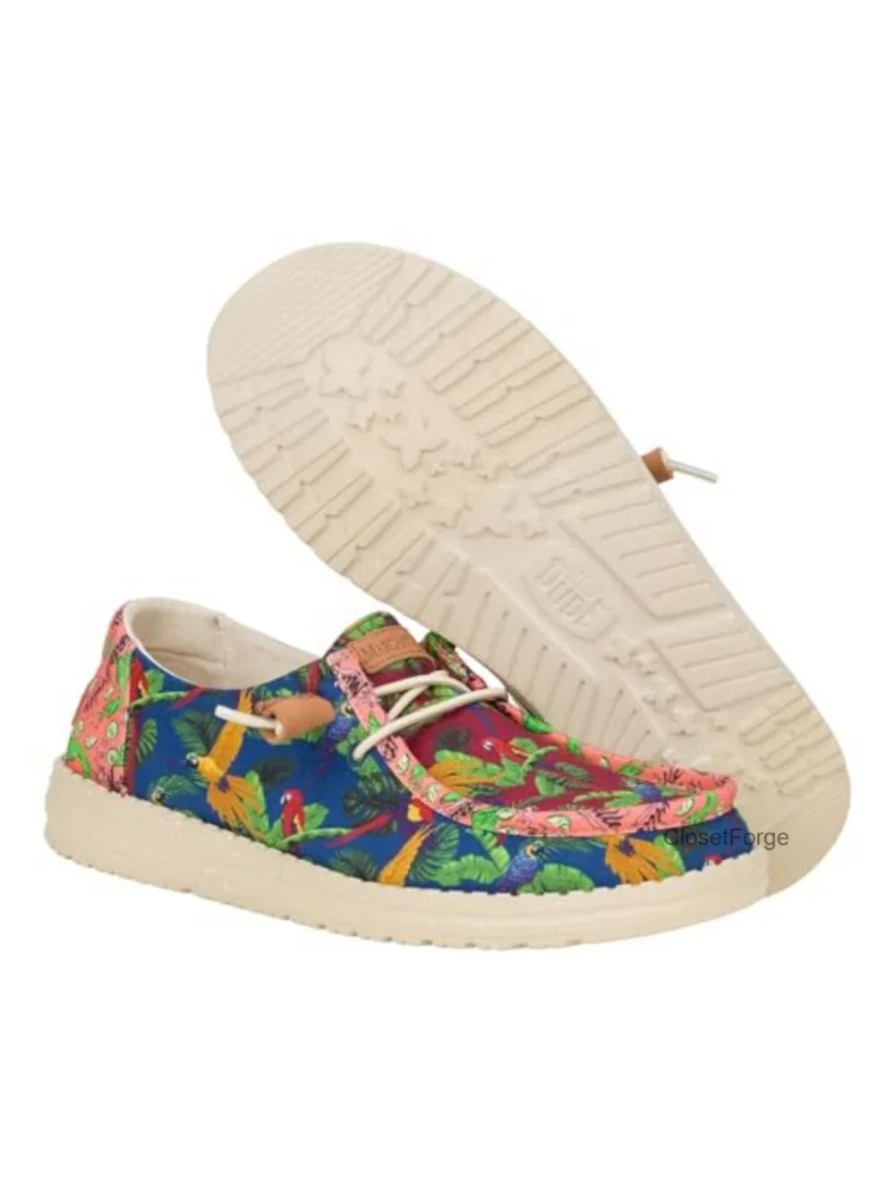 HEYDUDE Women's Wendy Hey2O Slip On Canvas Loafer Flex & Fold